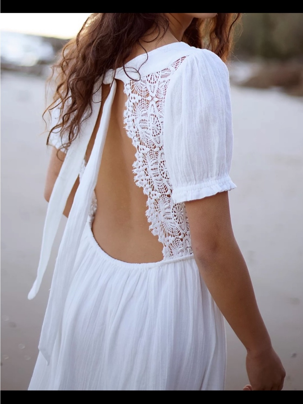 Free People All You Need Is Lace Midi Dress Size Large - Picture 3 of 3